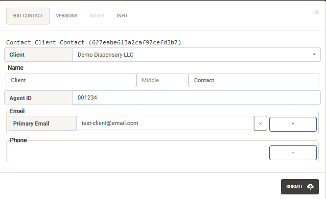 Edit Contact window screenshot