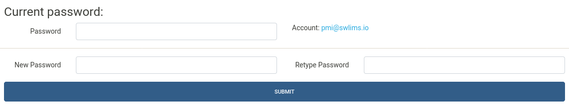 Change Password Page
